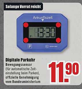 Digitale Parkuhr
