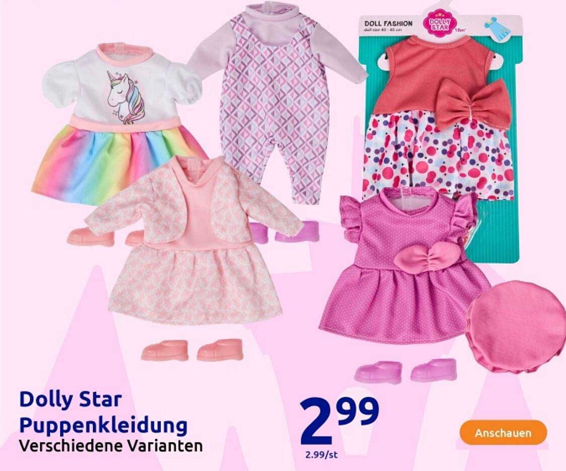 Dolly Star Puppenkleidung – Verschiedene Varianten