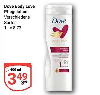 Dove Body Love Pflegelotion - 400 ml
