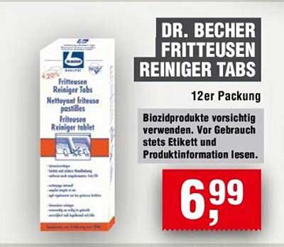 DR. BECHER Fritteusen Reiniger Tabs 12er Packung