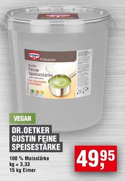 Dr. Oetker Gustin Feine Speisestärke 15 kg Eimer
