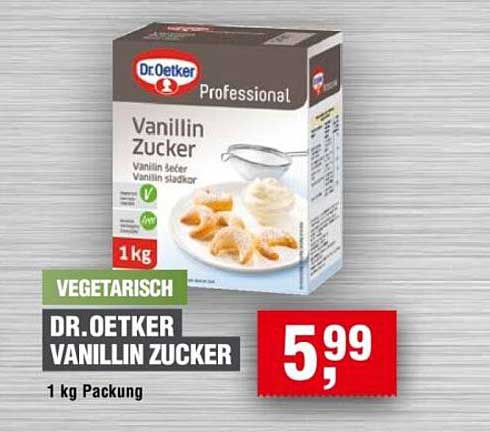 Dr. Oetker Vanillin Zucker 1 kg Packung