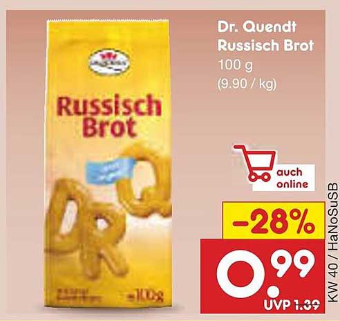 Dr. Quendt Russisch Brot 100 g