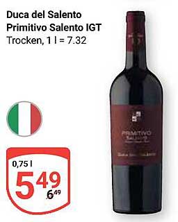 Duca del Salento Primitivo Salento IGT Trocken, 0,75 L