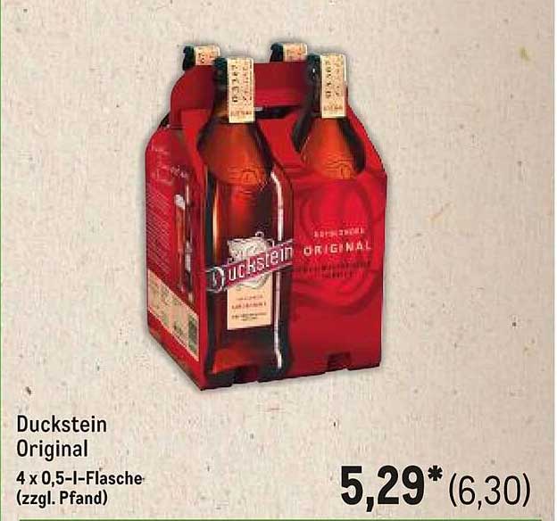 Duckstein Original 4 x 0,5 l-Flasche (zzgl. Pfand)