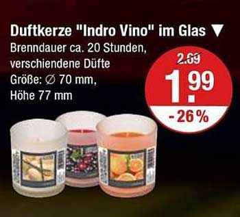 Duftkerze 'Indro Vino' im Glas