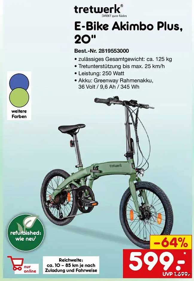 E-Bike Akimbo Plus, 20"