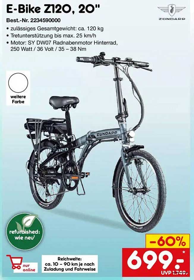 E-Bike Z120, 20"
