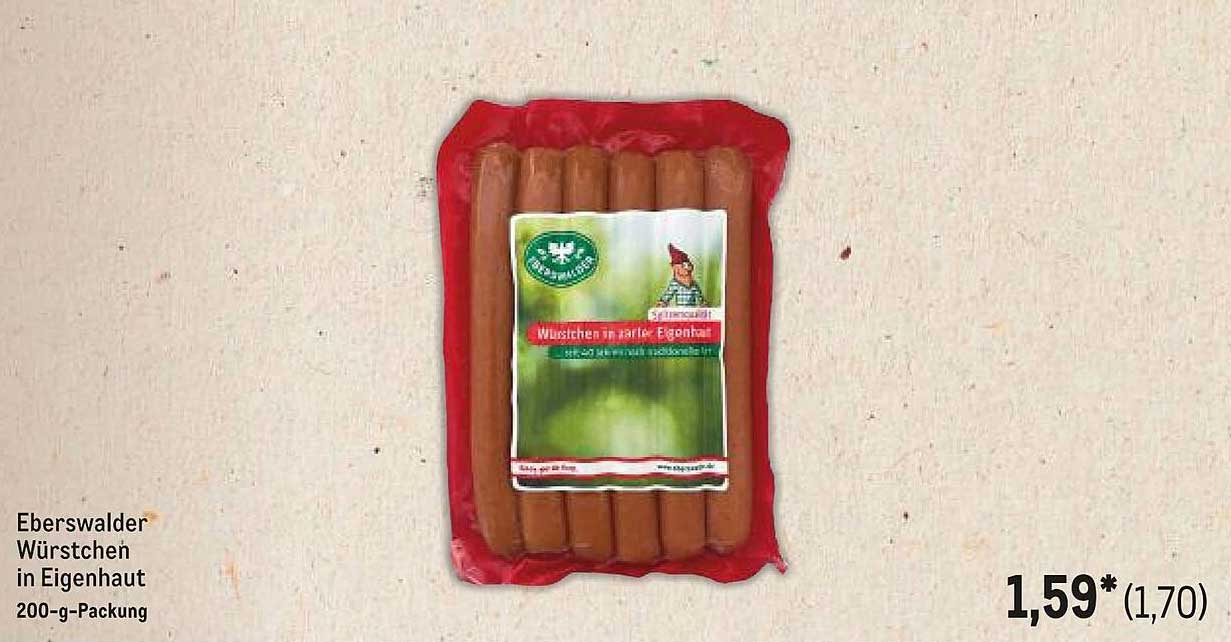 Eberswalder Würstchen in Eigenhaut 200-g-Packung