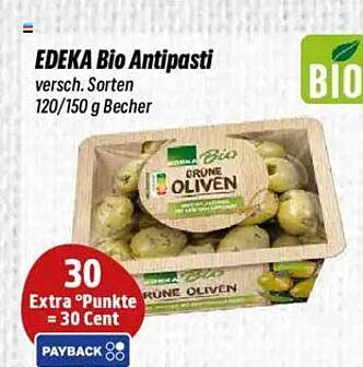 EDEKA Bio Antipasti - verschiedene Sorten 120/150 g Becher