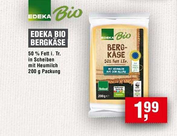 EDEKA Bio Bergkäse 200 g