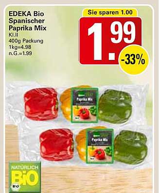 EDEKA Bio Spanischer Paprika Mix 400g