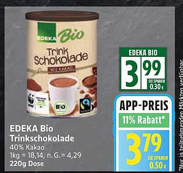 EDEKA Bio Trinkschokolade 220g