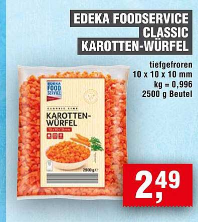 EDEKA FOOD SERVICE CLASSIC KAROTTEN-WÜRFEL