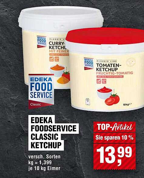 EDEKA FOOD SERVICE CLASSIC KETCHUP 10kg Eimer - TOP-Artikel