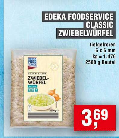 EDEKA FOODSERVICE CLASSIC Zwiebelwürfel 2500 g