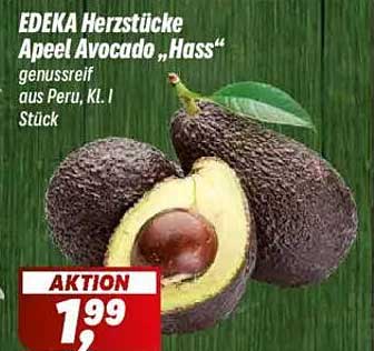 EDEKA Herzstücke Apeel Avocado „Hass“ - Genussreif aus Peru, Kl. I Stück