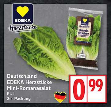 EDEKA Herzstücke Mini-Romanasalat, 2er Packung