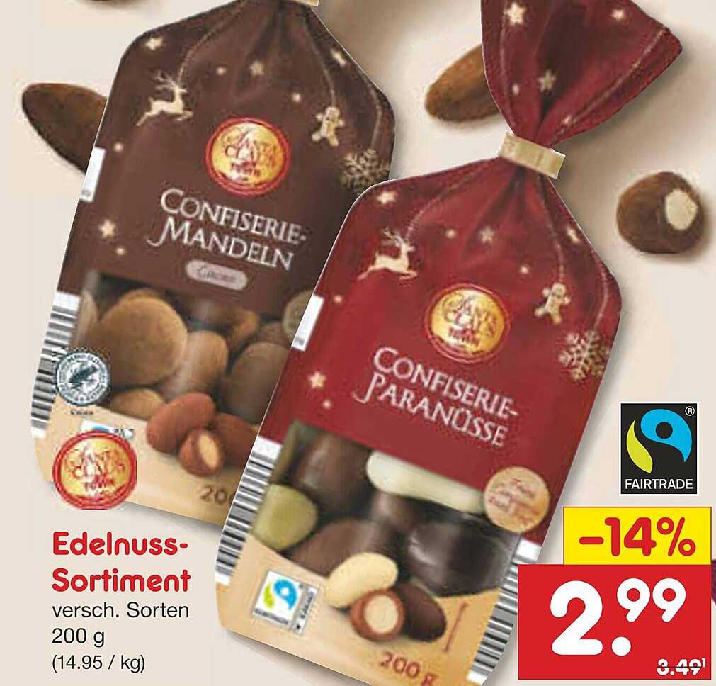 Edelnuss-Sortiment verschiedene Sorten 200 g