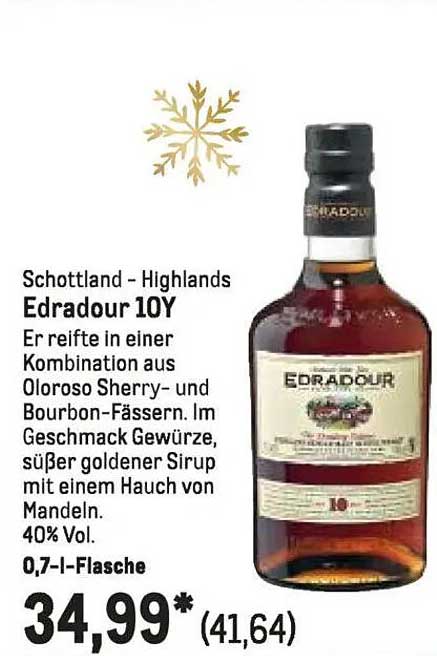 Edradour 10Y - Hochwertiger Whisky aus Schottland