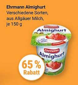 Ehrmann Almighurt - Verschiedene Sorten, aus Allgäuer Milch, je 150 g