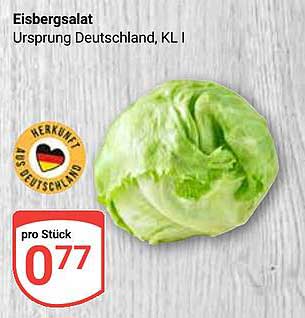 Eisbergsalat - Ursprung Deutschland, KL I