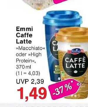 Emmi Caffe Latte »Macchiato« oder »High Protein«, 370 ml