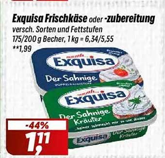 Exquisa Frischkäse oder -zubereitung versch. Sorten und Fettstufen 175/200 g Becher