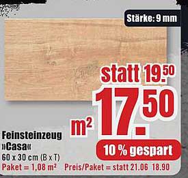 Feinsteinzeug »Casa« 60 x 30 cm - Jetzt zum Aktionspreis!