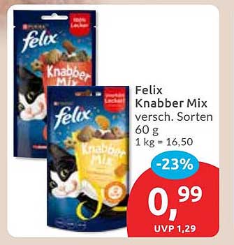 Felix Knabber Mix versch. Sorten 60 g