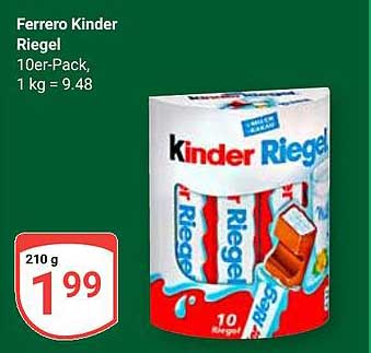 Ferrero Kinder Riegel 10er-Pack