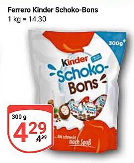 Ferrero Kinder Schoko-Bons 300 g