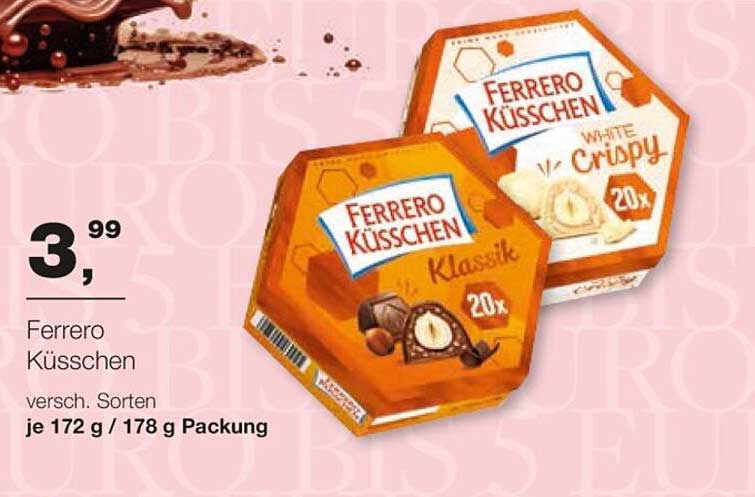 Ferrero Küsschen - Verschiedene Sorten
