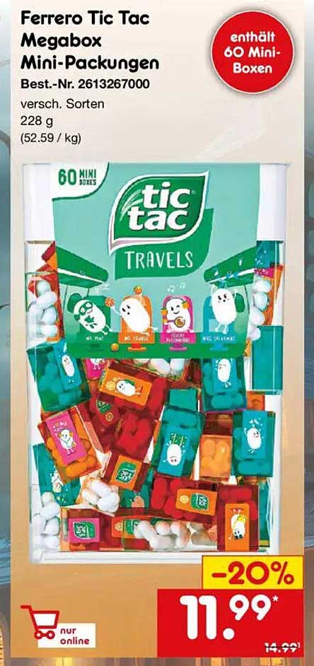 Ferrero Tic Tac Megabox Mini-Packungen