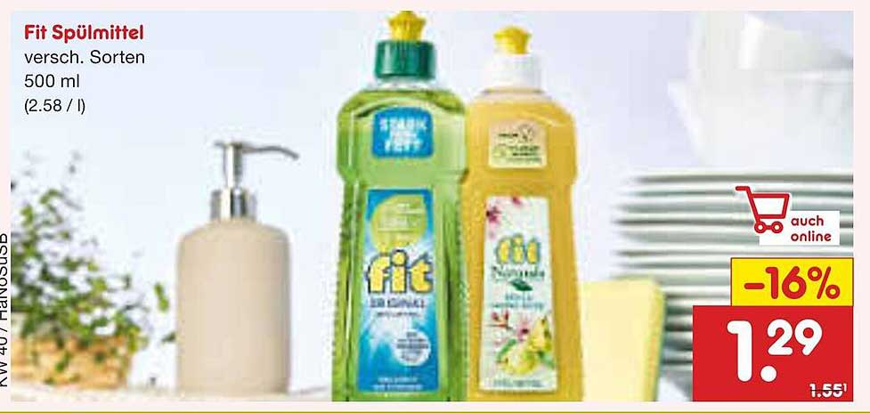 Fit Spülmittel versch. Sorten 500 ml