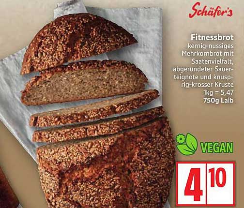 Fitnessbrot - Kernig-nussiges Mehrkornbrot von Schäfer's