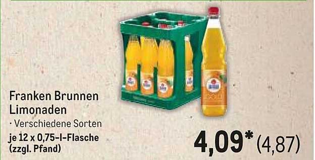 Franken Brunnen Limonaden - Verschiedene Sorten je 12 x 0,75-l-Flasche (zzgl. Pfand)