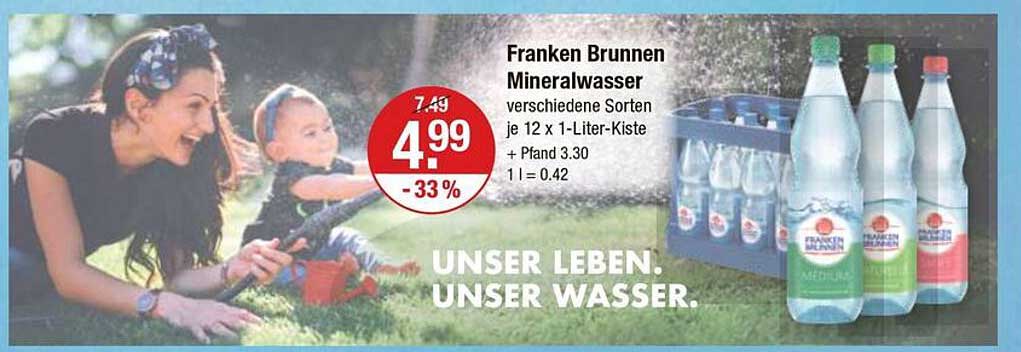 Franken Brunnen Mineralwasser - verschiedene Sorten