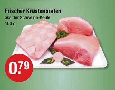 Frischer Krustenbraten aus der Schweine-Keule