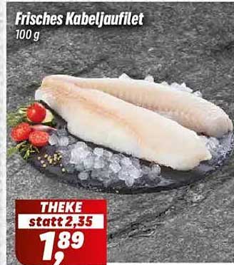 Frisches Kabeljaufilet 100 g