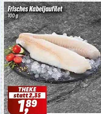 Frisches Kabeljaufilet 100 g