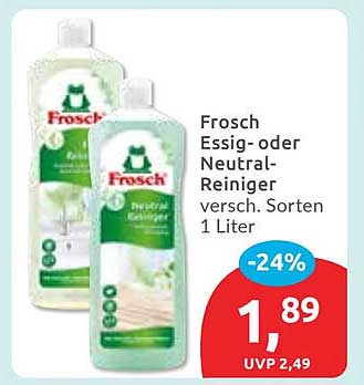 Frosch Essig- oder Neutral-Reiniger 1 Liter - verschiedene Sorten