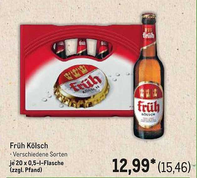 Früh Kölsch – Verschiedene Sorten je 20 x 0,5-l-Flasche (zzgl. Pfand)