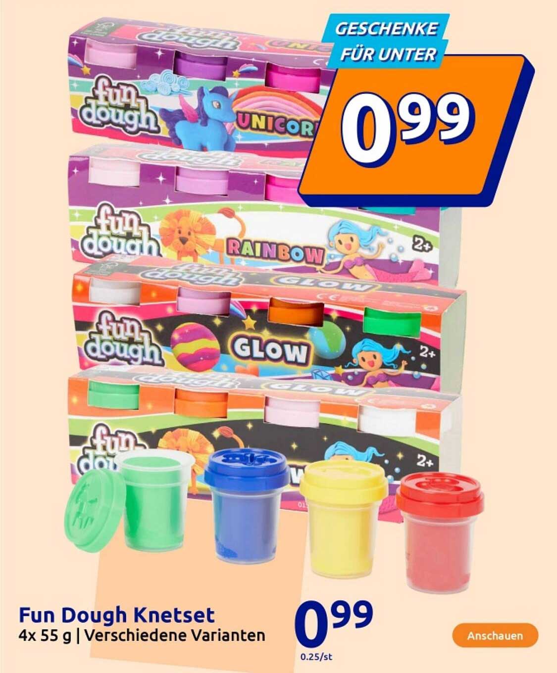 Fun Dough Knetset 4x55 g | Verschiedene Varianten