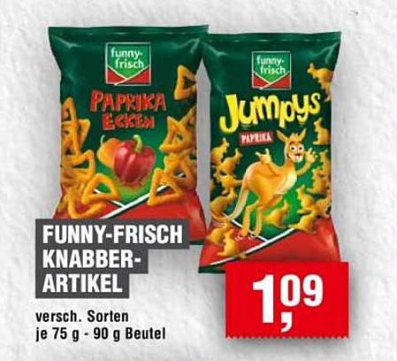 Funny-Frisch Knabberartikel - Paprika Ecken und Jumpys