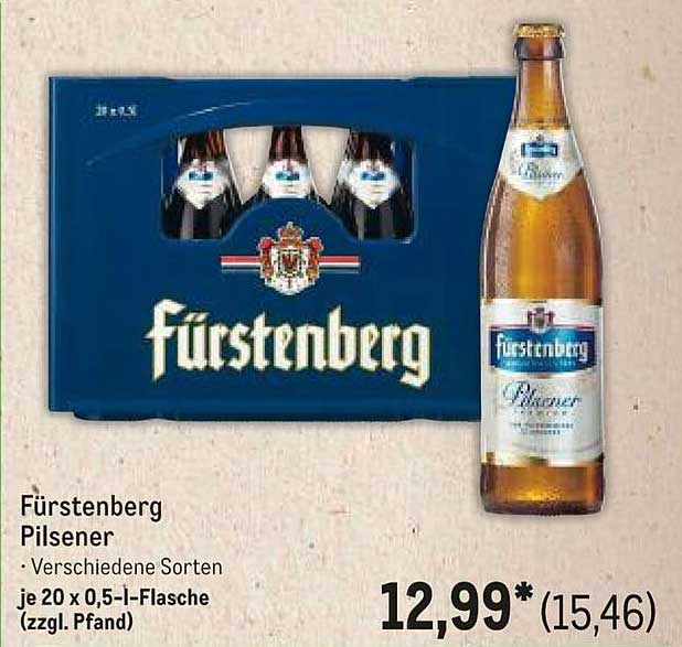 Fürstenberg Pilsener - verschiedene Sorten