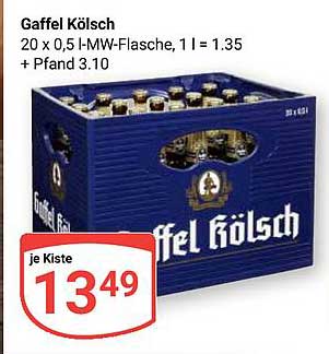 Gaffel Kölsch - 20 x 0,5 l Kästen