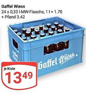 Gaffel Wiess Kiste 24 x 0,33 l (MW-Flasche)