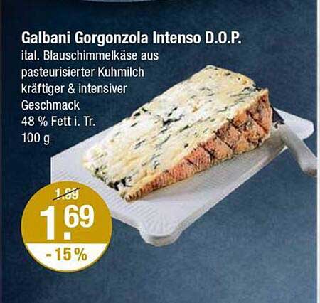 Galbani Gorgonzola Intenso D.O.P. 100 g