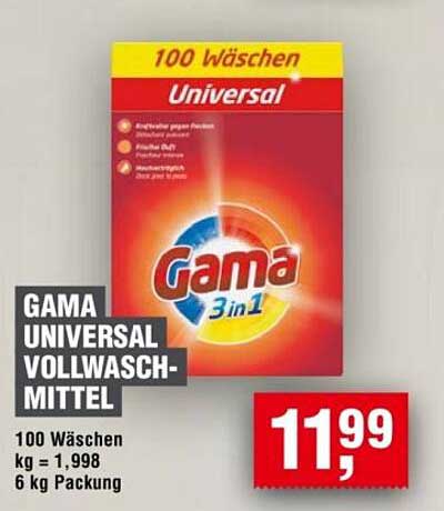 GAMA UNIVERSAL VOLLWASCHMITTEL - 100 WÄSCHEN